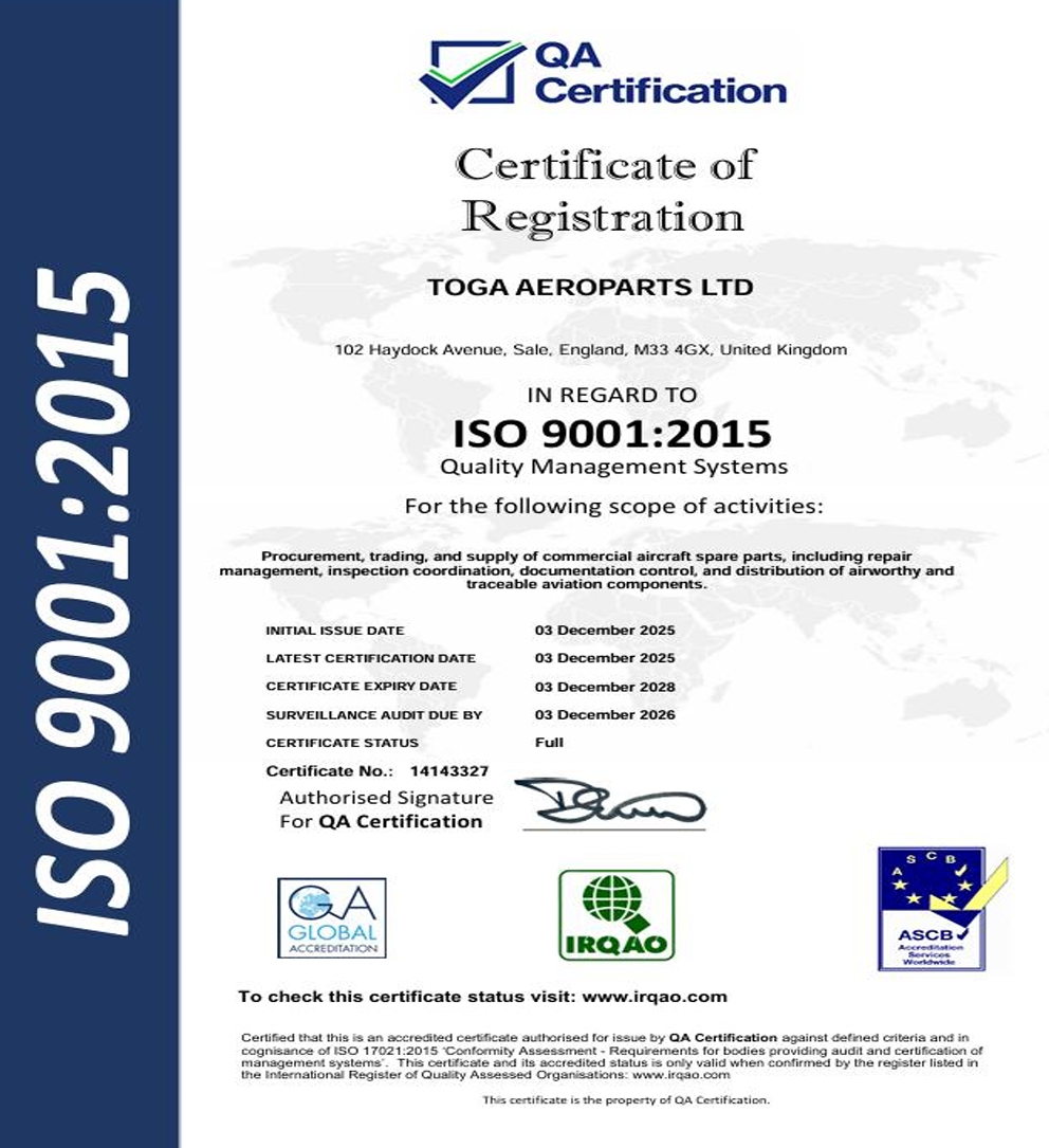ISO 9001:2015 Quality Management Systems Certification